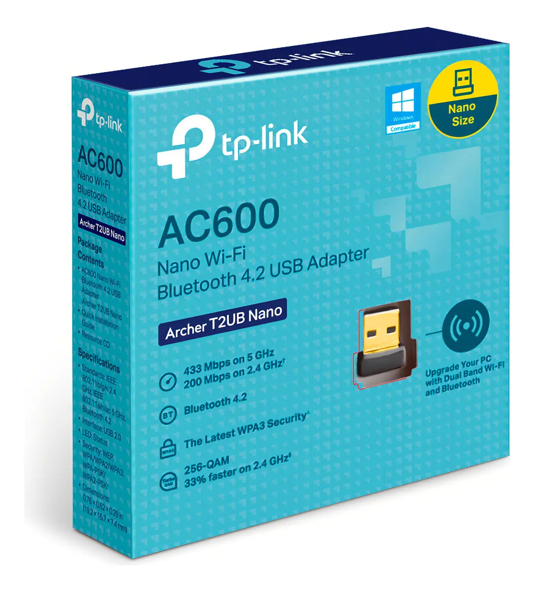 Tplink Archer T2ub Ac600 Dual Band Wi Fi + Bluetoot Usb