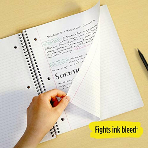 Five Star Spiral Notebook, 3 Subject, 150 College Ruled