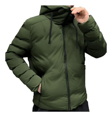 Chamarra Chaqueta Hombre Shendy Vendy Con Capucha Verde T L