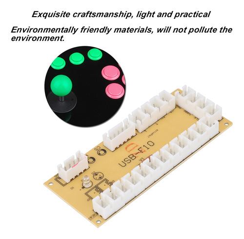 Placa De Circuito De Juegos Pce Universal Usb-f10 Joystick C