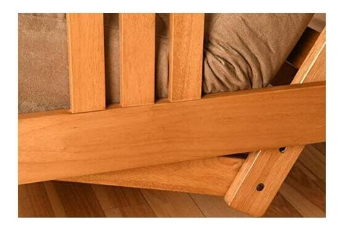 Marco De Madera De Futón Clásico Plegable Estilo Misión
