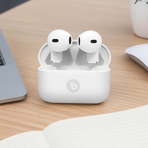 Auricular Bluetooth Inalámbrico Air 5 Pro Tactil Bulltec Blanco