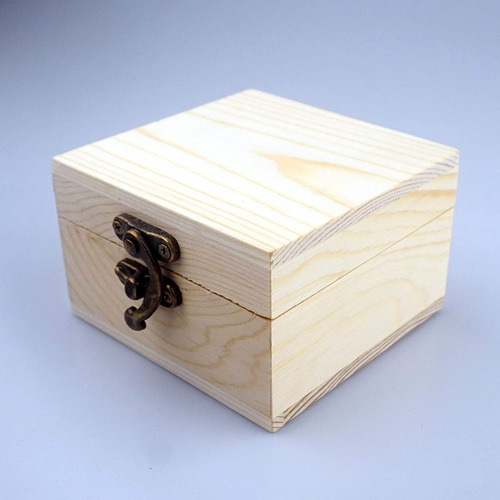 Lonmaix 4pcs/pack Sin Terminar La Caja De Madera De Madera P