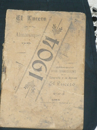 Almanaque El Lucero Año 1904