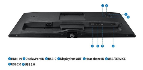 Imagen 4 de 6 de Monitor High Resolution 24 Qhd Ips Usb-c