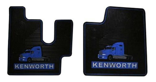 Juego Tapetes Cabina Kenworth New Azul 2 Piezas Envios Nuevo