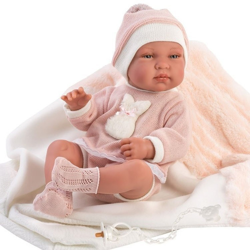 Tina 45cm Con Saquito Bebe Real Reborns Llorens Española