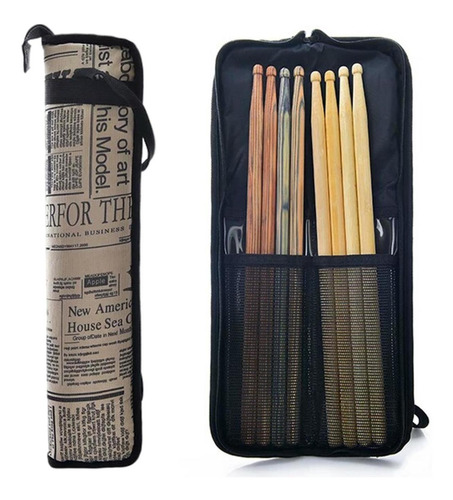 Imagen 3 de 5 de Bolsa Para Baquetas De Tambor Impresa, Esponja Gruesa, 4