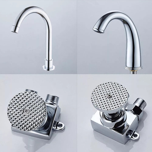 Pedal De Pie Válvula De Lavabo Grifo Pedal Agua Grifos
