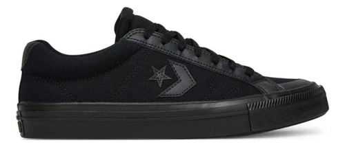 Zapatillas Toda Negra Lona Converse Sport Casual Estrella