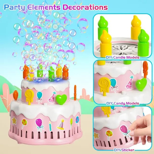 Torta Falsa Que Canta El Cumpleaños Y Bota Burbujas