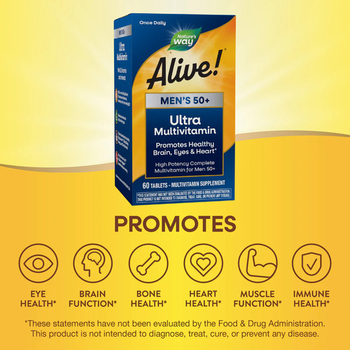 Natures Way Alive Multivitamin 50+ 60tabs