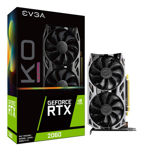 Evga Geforce Rtx 2060 Ko Ultra Gaming, 06g-pkr, 6gb Gddr6, V