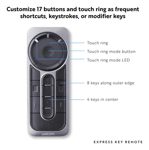 Wacom Express Key Remote Para Cintiq E Intuos Pro (ack
