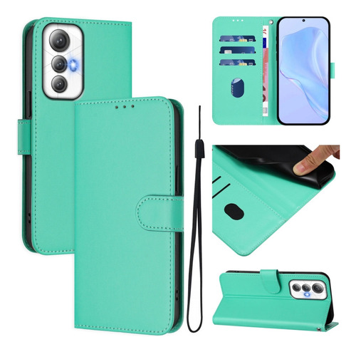 Funda De Poliuretano De Color Liso Para Cubot Max 5