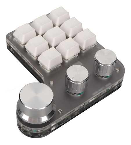 Teclado Macro Custom Mini, 9 Teclas, 3 Botones, Programable,