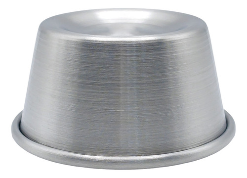 12 De Moldes Para Mini Flan Marina Mediano 7.5x5.5x4cm Color Gris