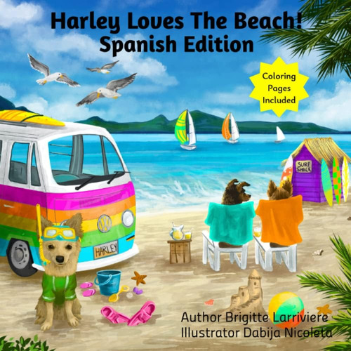 Libro: ¡harley Ama La Playa! Edición En Español