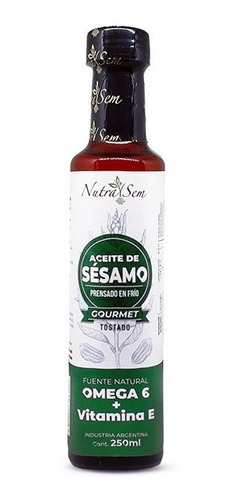 Aceite De Sésamo Nutra Sem 250 Cc