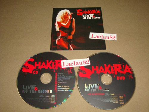 Shakira Live Off The Record 04 Sony Epic Cd + Dvd