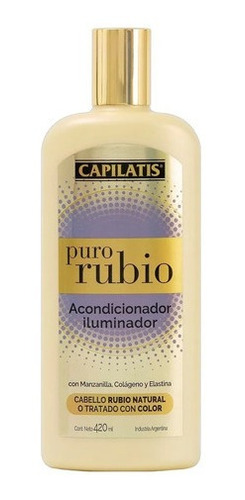 Capilatis Acondicionador Iluminador Puro Rubio 420 Ml 