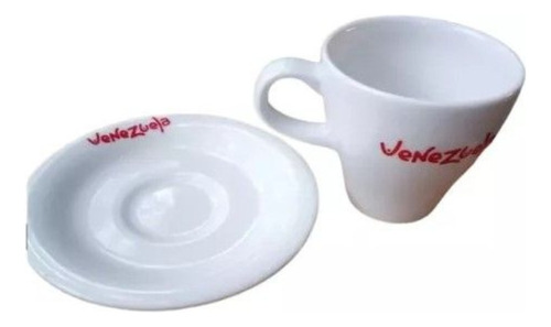 Juego De 6 Tazas Con  Platos De Café Venezuela