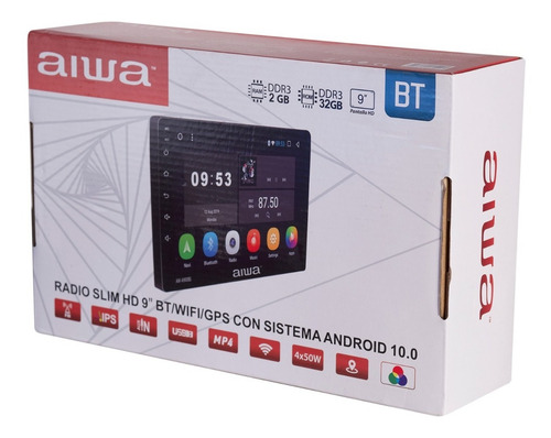 Radio Auto Con Pantalla Slim Hd 9' Wifi Gps Aw-a900bs