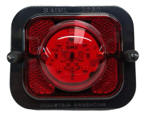 Faro Electrónico 4 Leds Rojo 12/24v  Baiml 3050er Por Unidad