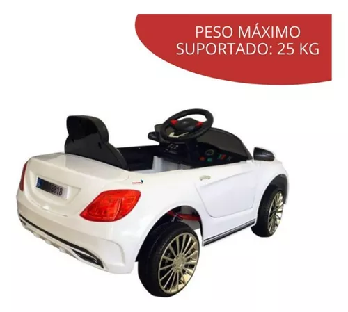 Mini Carro Elétrico Infantil Criança 6V com Controle Remoto