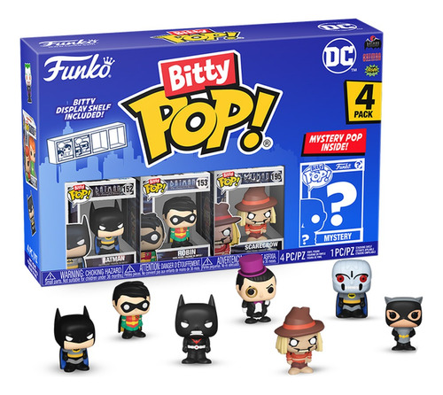 Funko Bitty Pop Dc - Batman 4-pack 