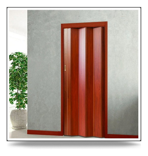 Puerta Plegadiza Mdf Foliada En Melamina 60 X 200