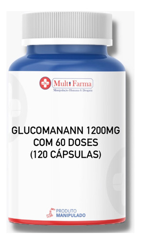 Glucomanann 1200mg Com 60 Doses ( 120 Cápsulas )