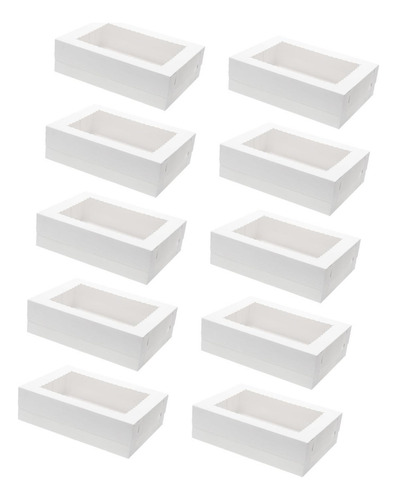 10x Caixas De Confeitaria Para Tortas E, Embalagem Para
