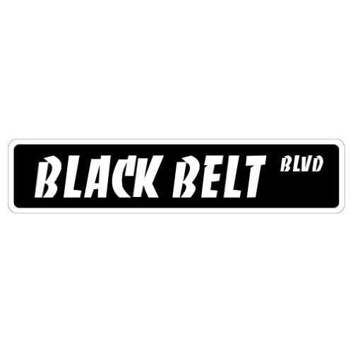 Señal De Calle Black Belt Karate Tae Kwon Do Martial |...