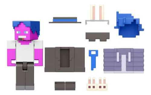Figura Minecraft Pantuflas De Conejo (hjg79)