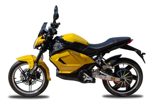 Imagen 2 de 18 de Moto Eléctrica 3000w Batería Litio 72v 35ah Thunder Amarillo
