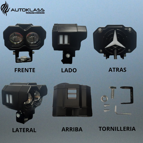 Par Faro Led Lupa Dually Para Roll Bar Np300, Ranger