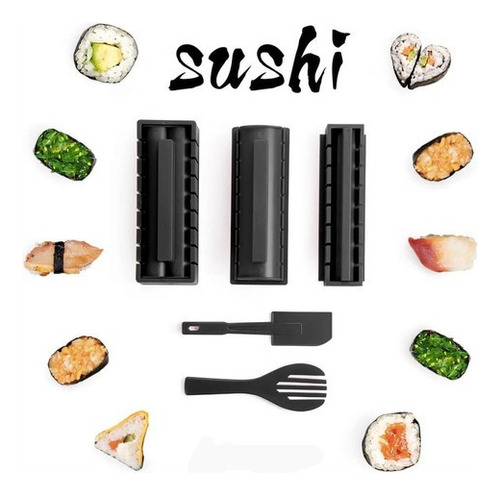 Juego De 10 Piezas Completas Para Hacer Sushi