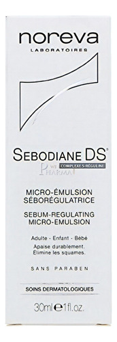 Emulsión Micro Emulsion Séborégulatrice Noreva Laboratoires Sebodiane DS de 30mL