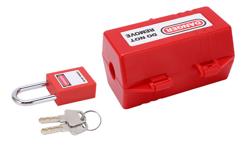 Kit De Bloqueio De Segurança Power Plug Com Cadeado De 38 Mm