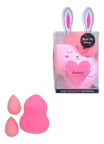 Kit Beauty Blender Esponja De Maquillaje + 2 Mini Esponjitas