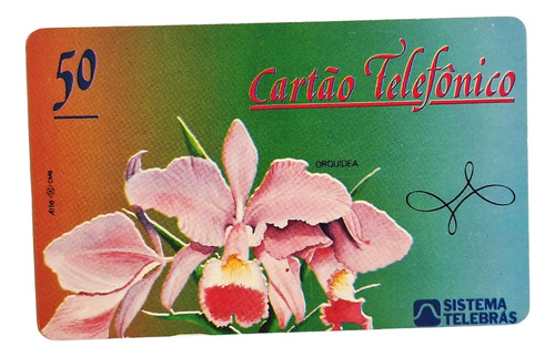 Ct61= Cartao Telebras Orquidea Tdr Nv = Desc,5,00 Ver Abaixo