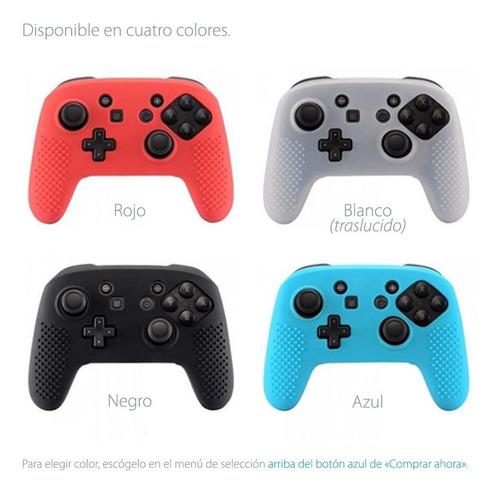 Imagen 3 de 7 de Protector Silicón Switch Pro Controller + Thumbs De Regalo | Envio Gratis | Control Palanca Grips Funda Cubierta