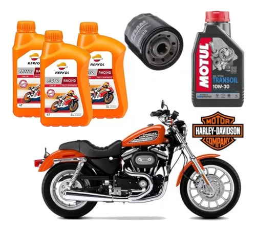 Harley Xl 883 R Repsol 15w50 Racing Ph6022 Transoil 10w30