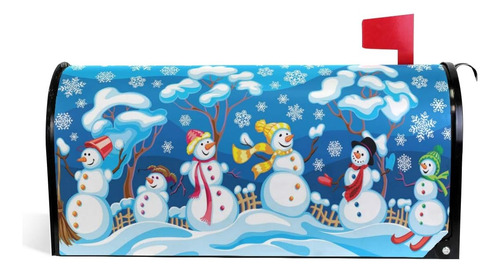Invierno Snowman Magnetic Boxbox Cover Holiday Holiday Con C