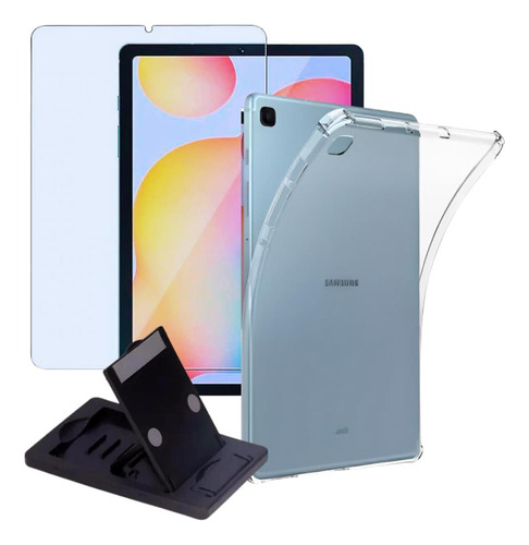 Kit Capa + Acessórios P/ Tablet Galaxy S6 Lite P610 P613