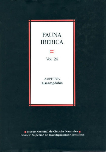 Libro Fauna Iberica 24 Amphibia Lissamphibia