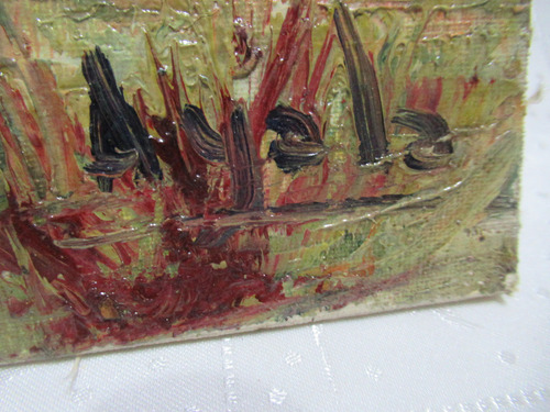 Antig Cuadro Pintado Óleo Algibe Firmado Ayala 60cm (15447) (Usado)