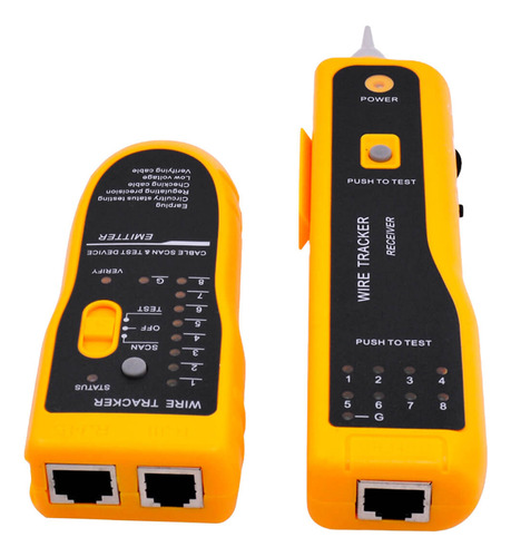 Kit Localizador De Rede E Cabos Rj45 Rj11 Com Led