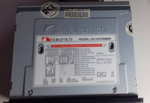 Radio Pantalla 6.2 Nakamichi Na-1200s. Bluetooth Dvd Usb @@@ (Usado)
